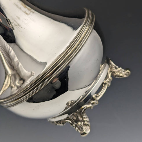 British antique silver plate cream jug